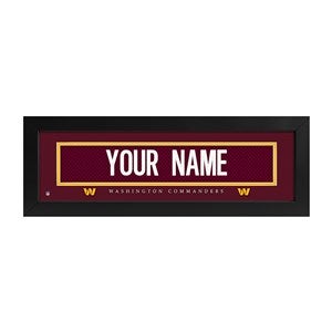 Washington Commanders NFL Personalized Name Jersey Print