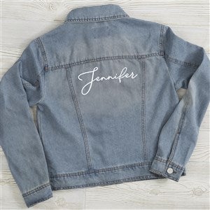 Classic Name Embroidered Jean Jacket