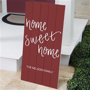 Home Sweet Home Personalized Standing Wood Sign