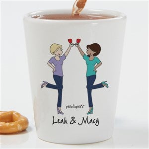 Cheers to Friendship philoSophie's Personalized Shot Glass - 2 Friends