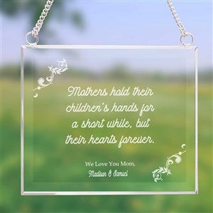 Dear Mom Personalized Glass Suncatcher