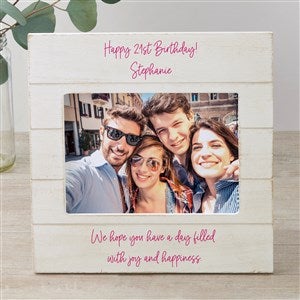 Write Your Own Personalized 5x7 Shiplap Picture Frame - Horizontal