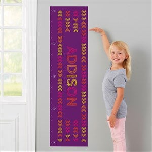 Stencil Name Personalized Wall Decal Growth Chart