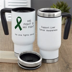 Choose Your Awareness Ribbon Personalized Commuter Travel Mug