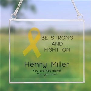 Choose Your Awareness Ribbon Personalized Glass Suncatcher
