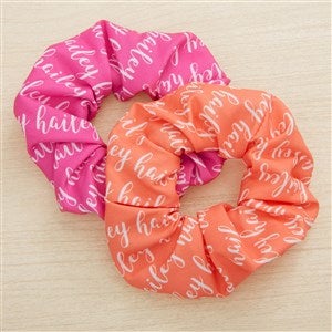 Playful Name Personalized Scrunchie Set  - 43957