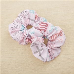 Religious Repeating Name Personalized Scrunchie 2pc Set