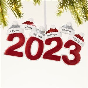 2023 Personalized Family Christmas Ornament - 6 Names
