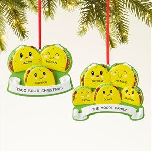 Taco Family Personalized Ornament - 43984