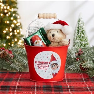 The Elf on the Shelf Personalized Mini Metal Treat Buckets - Red
