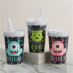 Trick or Treat Halloween Characters Personalized Toddler Sippy Cup