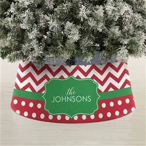 Preppy Chic Personalized Christmas Tree Collar
