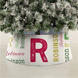 Repeating Name Personalized Christmas Tree Collar  - 44099