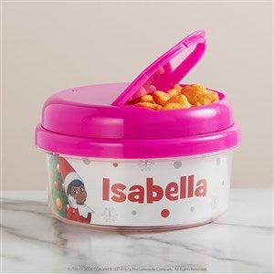 The Elf on the Shelf Tree Personalized Toddler Snack Cup - Pink