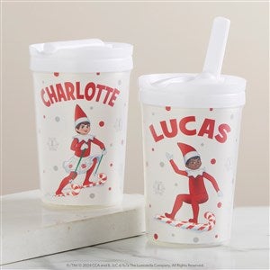The Elf on the Shelf Candy Cane Personalized Toddler 8oz. Straw Sippy Cup