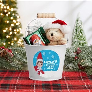 The Elf on the Shelf Personalized Mini Metal Treat Bucket - White