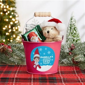 The Elf on the Shelf Personalized Mini Metal Treat Bucket - Pink