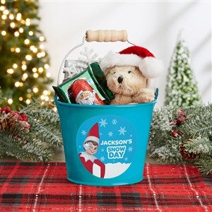 The Elf on the Shelf Personalized Mini Metal Treat Bucket - Turquoise