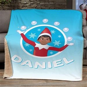 The Elf on the Shelf Snowball Personalized Sherpa Fleece Blanket - 50x60