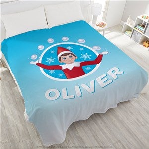 The Elf on the Shelf Snowball Personalized Plush Fleece Blanket - Queen