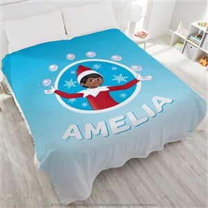 The Elf on the Shelf Snowball Personalized Plush Fleece Blanket - King