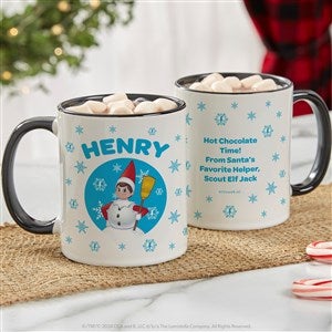 The Elf on the Shelf Snowball Personalized Christmas Mug - 11 oz - Black