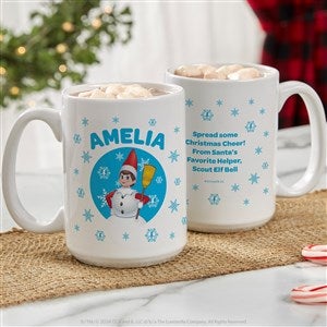 The Elf on the Shelf Snowball Personalized Christmas Mug - 15 oz - White