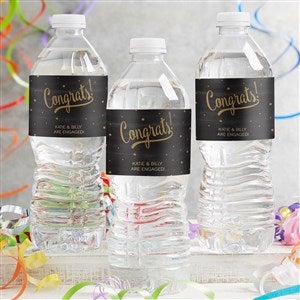 Congratulations Personalized Water Bottle Labels  - 24 labels