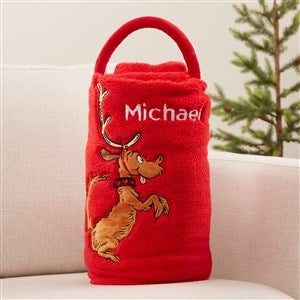 The Grinch Dog Max Personalized Fleece Blanket  - 44242
