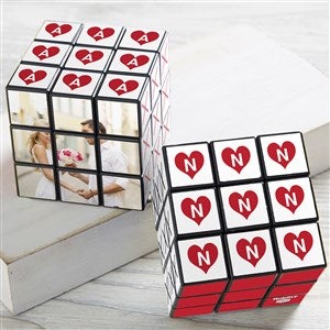 Tic Tac Toe Love Personalized Photo Rubik's Cube