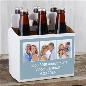 Party Photo Personalized 6pc Carrier- 6 pack Carrier -3 Photos