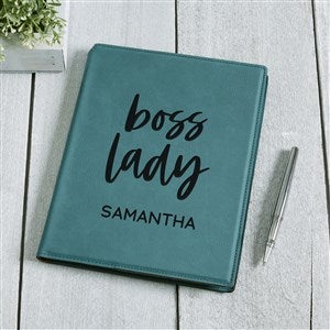 Boss Lady Personalized Junior Portfolio-Teal