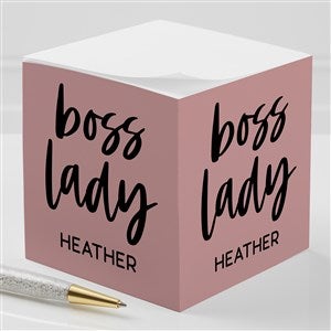 Boss Lady Personalized Paper Note Cube