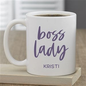 Boss Lady Personalized Coffee Mug 11 oz.- White