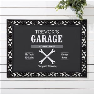 His Place Personalized Doormat- 18x27