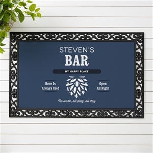 His Place Personalized Doormat- 20x35