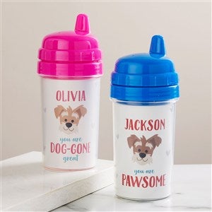 Dog Gone Cute Personalized Toddler Sippy Cup - 44553