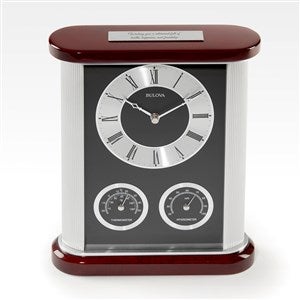 Engraved Bulova Belvedere Recognition Clock and Meter - 44568