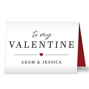 To My Valentine Personalized Greeting Card