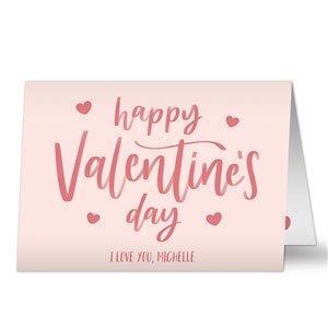 Happy Valentine's Day Personalized Greeting Card