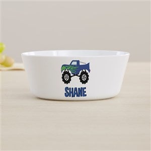 Construction & Monster Trucks Personalized Kids Bowl