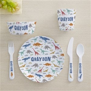 Dinosaur World Personalized Kids Dinnerware - 44617