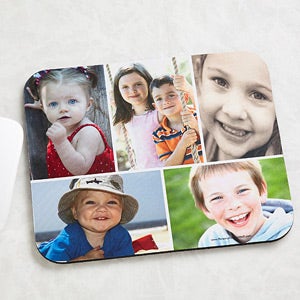 Personalized Photo Montage Horizontal Mouse Pad