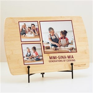 Photo Perfect Personalized Wood Cutting Board - Three Photo