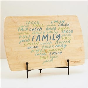 Grateful Heart Personalized Wood Cutting Board