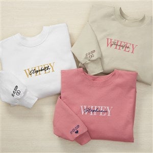 Wifey Embroidered Hanes® Adult Sweatshirt - 44654