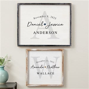 Simply Us Personalized Wedding Frame Wall Art - 44672