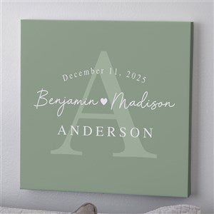 Simply Us Personalized Wedding Canvas Print - 12 x 12