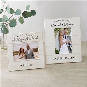 Simply Us Personalized Wedding Shiplap Picture Frame - 44681