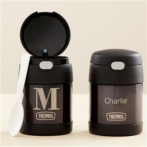 Classic Celebrations Personalized Thermos FUNtainer® Food Jar- Black